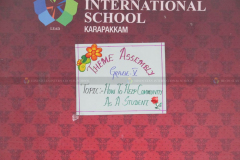 Thematic Assembly 2019 in  Karapakkam Campus