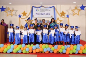 Hindustan International School Graduation Day for Senior KG celebrated in April 10,2015